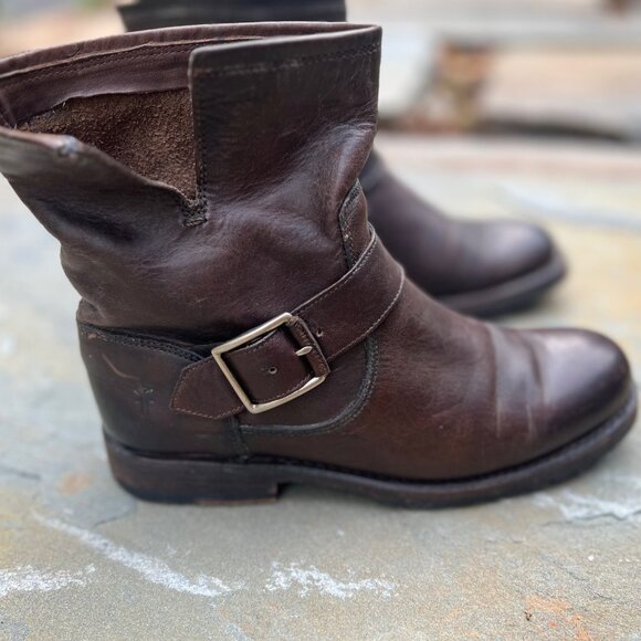 Frye Natalie Engineer Western Bootie Women's size 6 - Picture 3 of 8